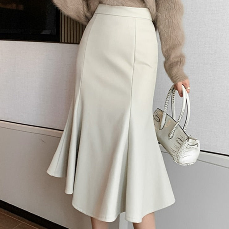 Looks Com Saia De Couro Branca Saia Couro Fake Com Bolsos