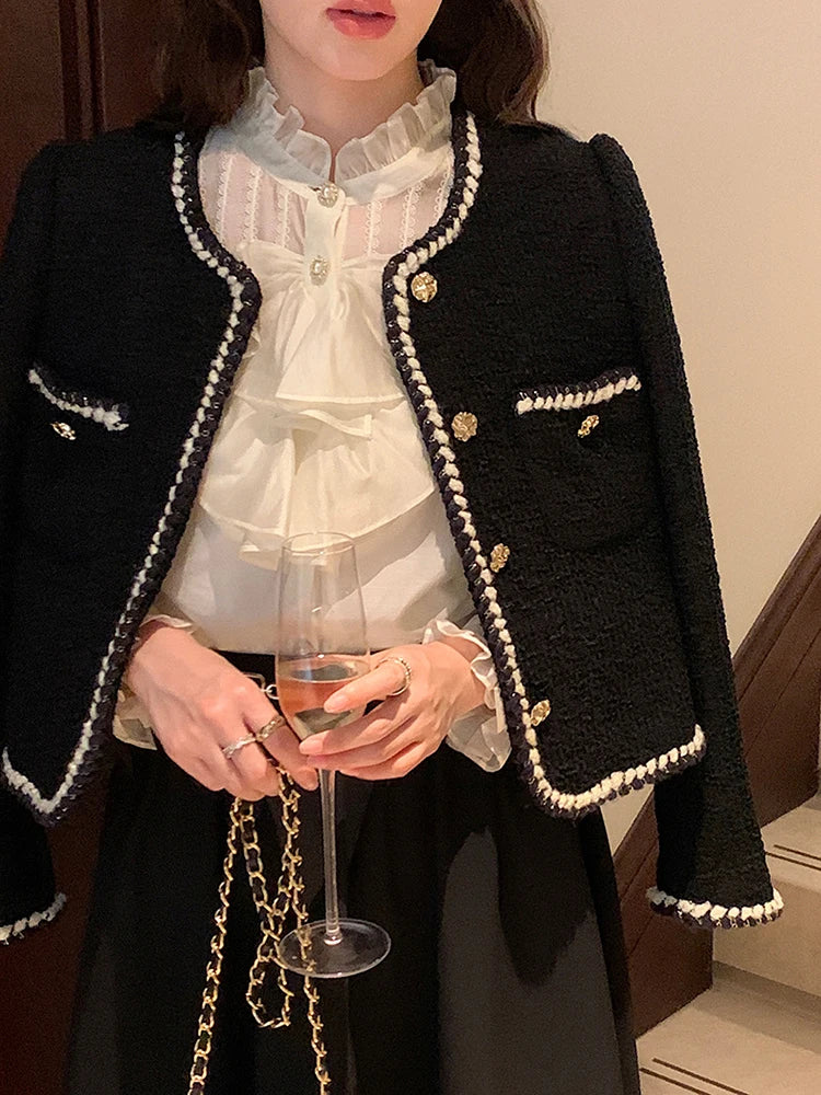 Cardigan Feminino Tweed Forrado, cardigan feminino, cardigan feminino de lã, cardigan feminino lã, cardigan preto feminino, cardigan curto feminino, cardigan elegante feminino, cardigan feminino curto elegante, Cardigan Feminino Curto Forrado, cardigan feminino elegante, cardigan feminino elegante curto, cardigan feminino forrado, cardigan feminino forrado curto, cardigan feminino social, cardigan feminino tweed, cardigan tweed feminino. - www.mulherinova.com