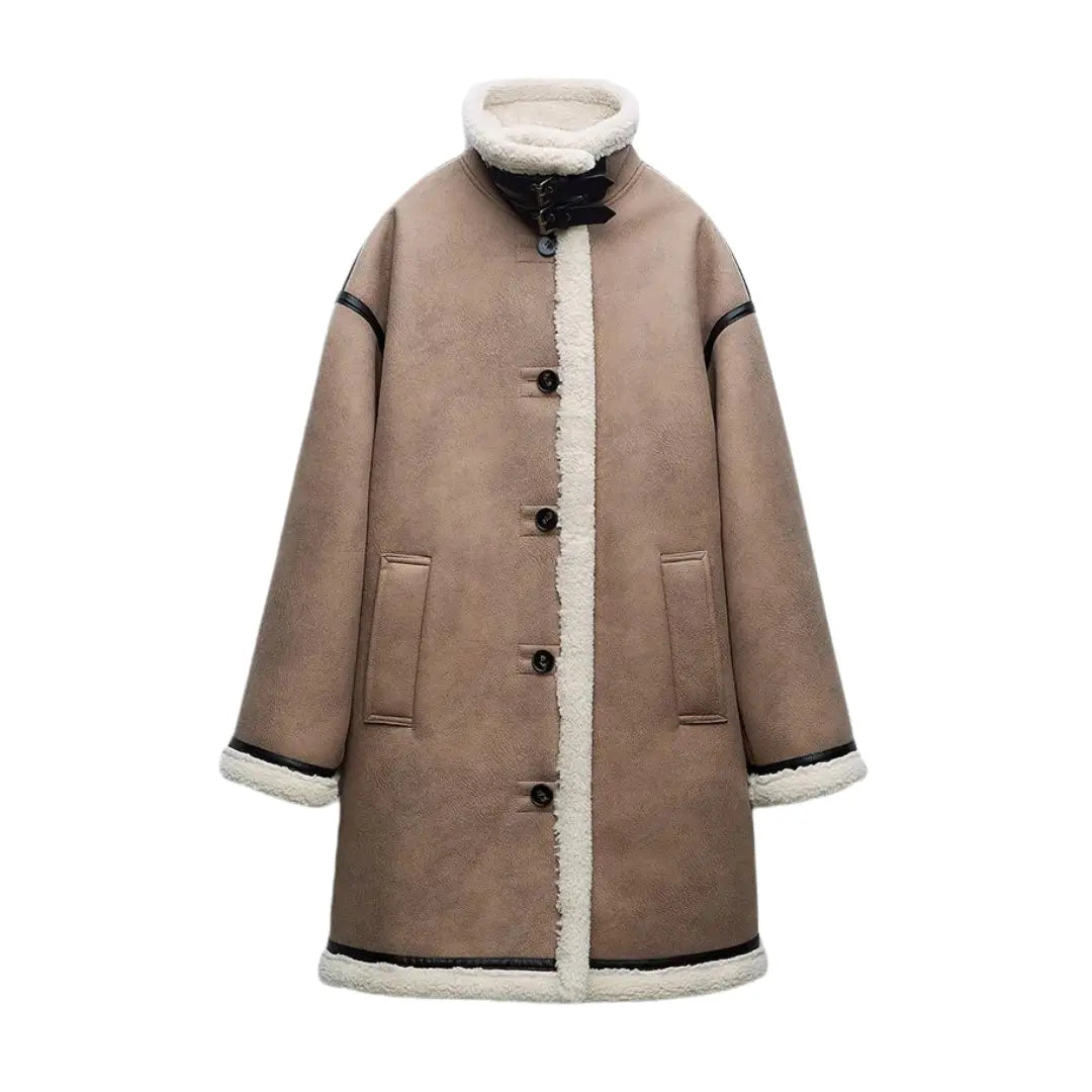 sobretudo longo feminino, sobretudo feminino longo, sobretudo feminino inverno, sobretudo feminino forro peluciado, sobretudo feminino forrado lã de carneiro, sobretudo feminino forrado, sobretudo feminino elegante, sobretudo feminino de lã, Sobretudo Feminino de Couro Peluciado, sobretudo feminino de couro, sobretudo feminino couro, sobretudo feminino, sobretudo de lã feminino, sobretudo de couro feminino, casaco sobretudo feminino. - www.mulherinova.com