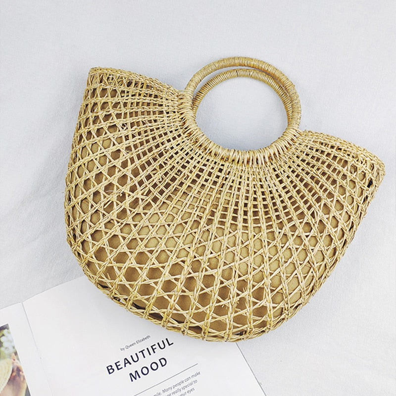 bolsa de palha feminina kushi - Mulher Inova