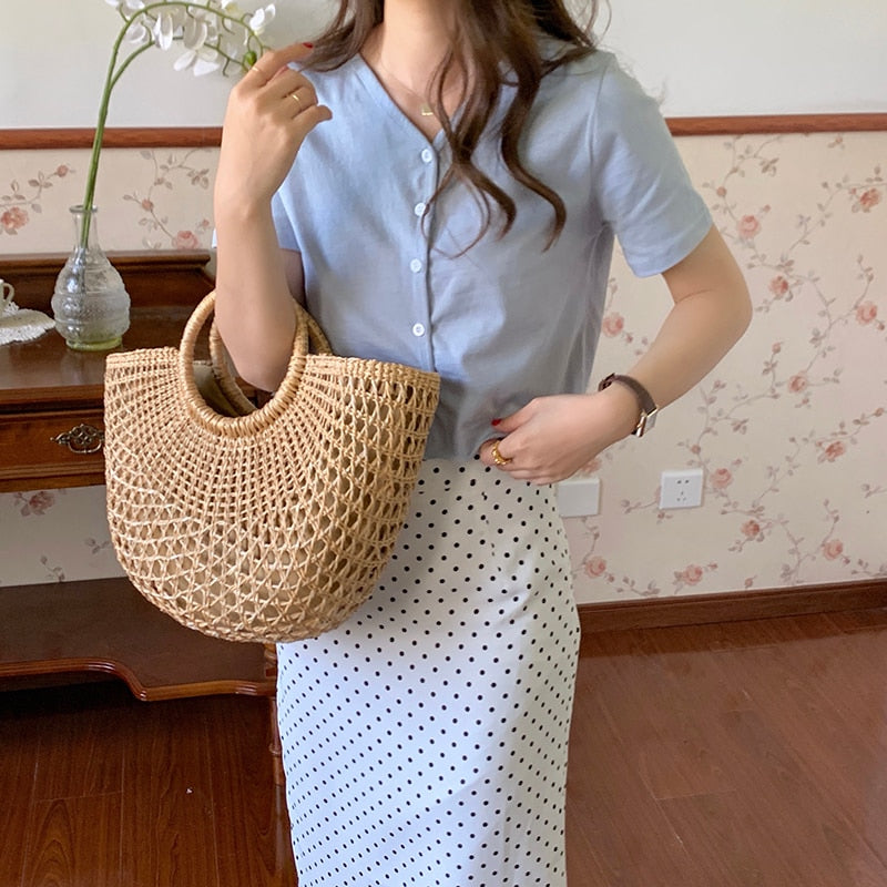 bolsa de palha feminina kushi - Mulher Inova