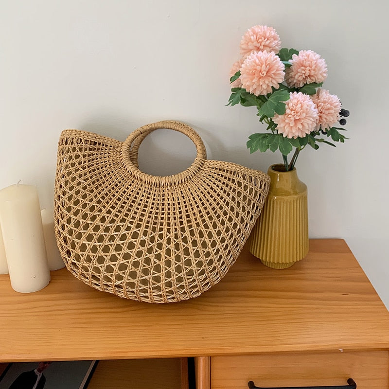bolsa de palha feminina kushi - Mulher Inova