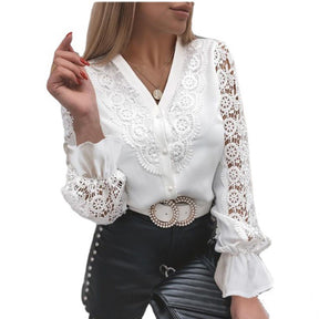 Camisa Feminina Gola V Renda. Camisa Feminina Manga Longa de Renda. Camisa feminina social. Camisa feminina social renda. Camisa feminina com renda. Camisa feminina com renda manga longa. Camisa social feminina com renda.