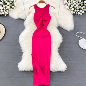 vestido midi verão, vestido midi casual, Vestido Midi Canelado com Fenda, vestido midi canelado, vestido canelado midi com fenda, vestido canelado midi casual, vestido canelado midi, vestido canelado com fenda.