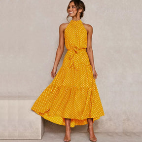 Vestido Longo Casual. Vestido Longo Casual amarelo. Vestido Longo. Vestido. Vestido Feminino. Vestido casual. Vestido com faixa. Vestido casual longo.amarelo. Vestido fresco.