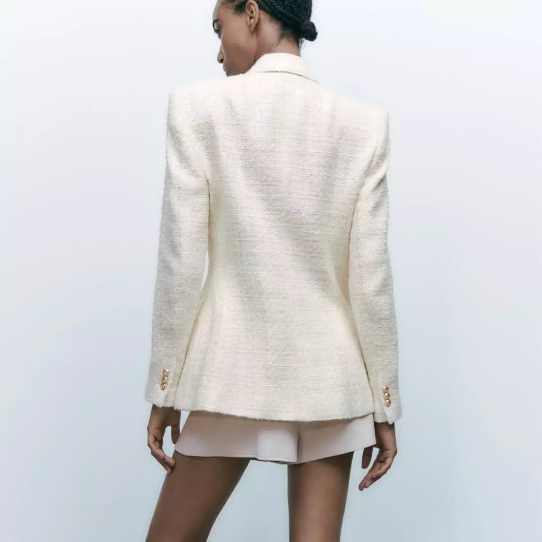 Blazer tweed feminino branco. Blazer feminino. Blazer alfaiataria feminino. Blazer feminino tweed.