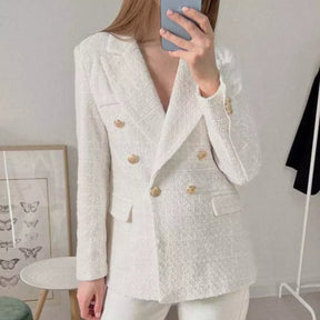 Blazer tweed feminino branco. Blazer feminino. Blazer alfaiataria feminino. Blazer feminino tweed.