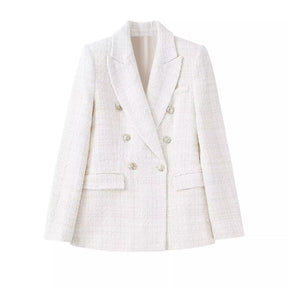 Blazer tweed feminino branco. Blazer feminino. Blazer alfaiataria feminino. Blazer feminino tweed.