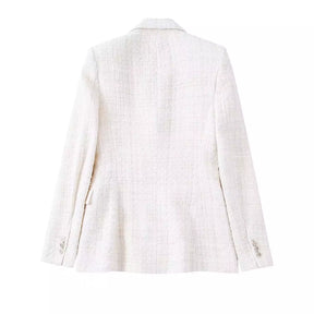 Blazer tweed feminino branco. Blazer feminino. Blazer alfaiataria feminino. Blazer feminino tweed.