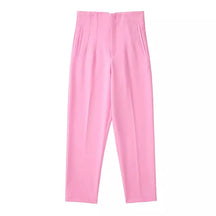 Calça alfaiataria feminina rosa. Calça feminina alfaiataria. Calça alfaiataria feminina cintura alta. Calça social feminina.