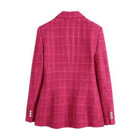 Blazer tweed feminino rosa. Blazer feminino. Blazer alfaiataria feminino. Blazer feminino tweed.