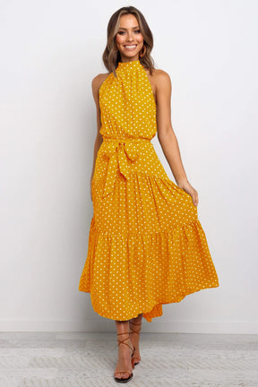 Vestido Longo Casual. Vestido Longo. Vestido. Vestido Feminino. Vestido casual. Vestido com faixa. Vestido casual longo.amarelo. Vestido fresco. Vestido longo verão.