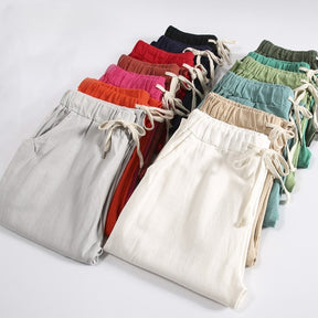 calça de linho feminina casual. Calça linho feminina. Calça feminina de linho - Mulher Inova